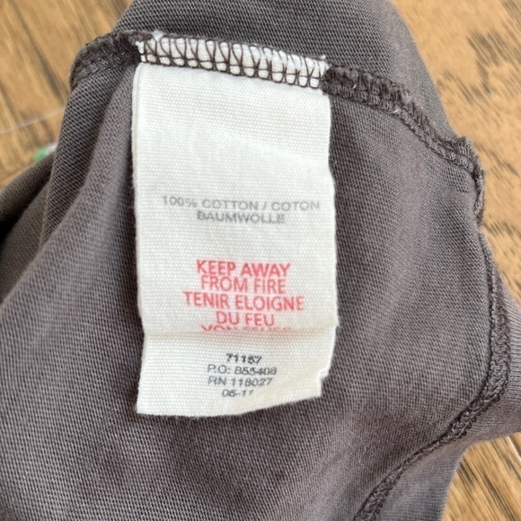 Baby Boden Cute Dinosaur‎ Gray Long Sleeve Cotton Shirt 0-3 mo, VGUC - Picture 4 of 5